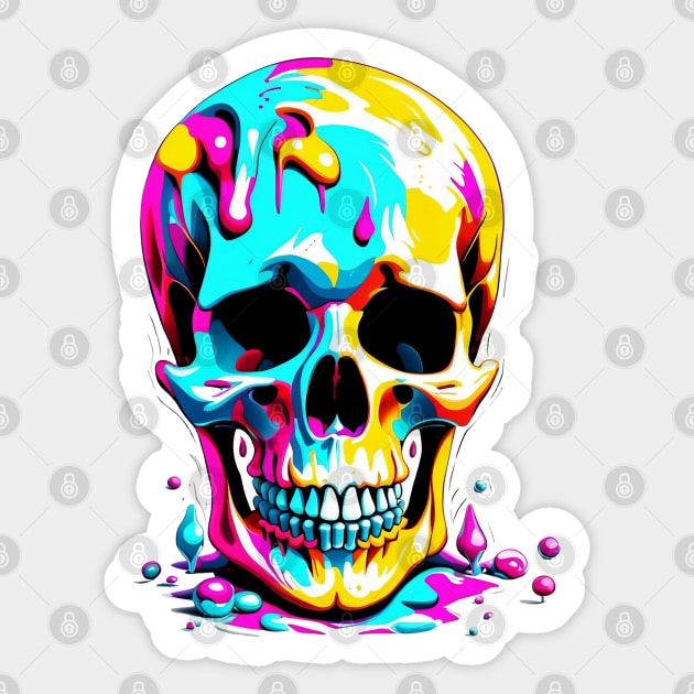 skull art design Sticker by designerhandsome